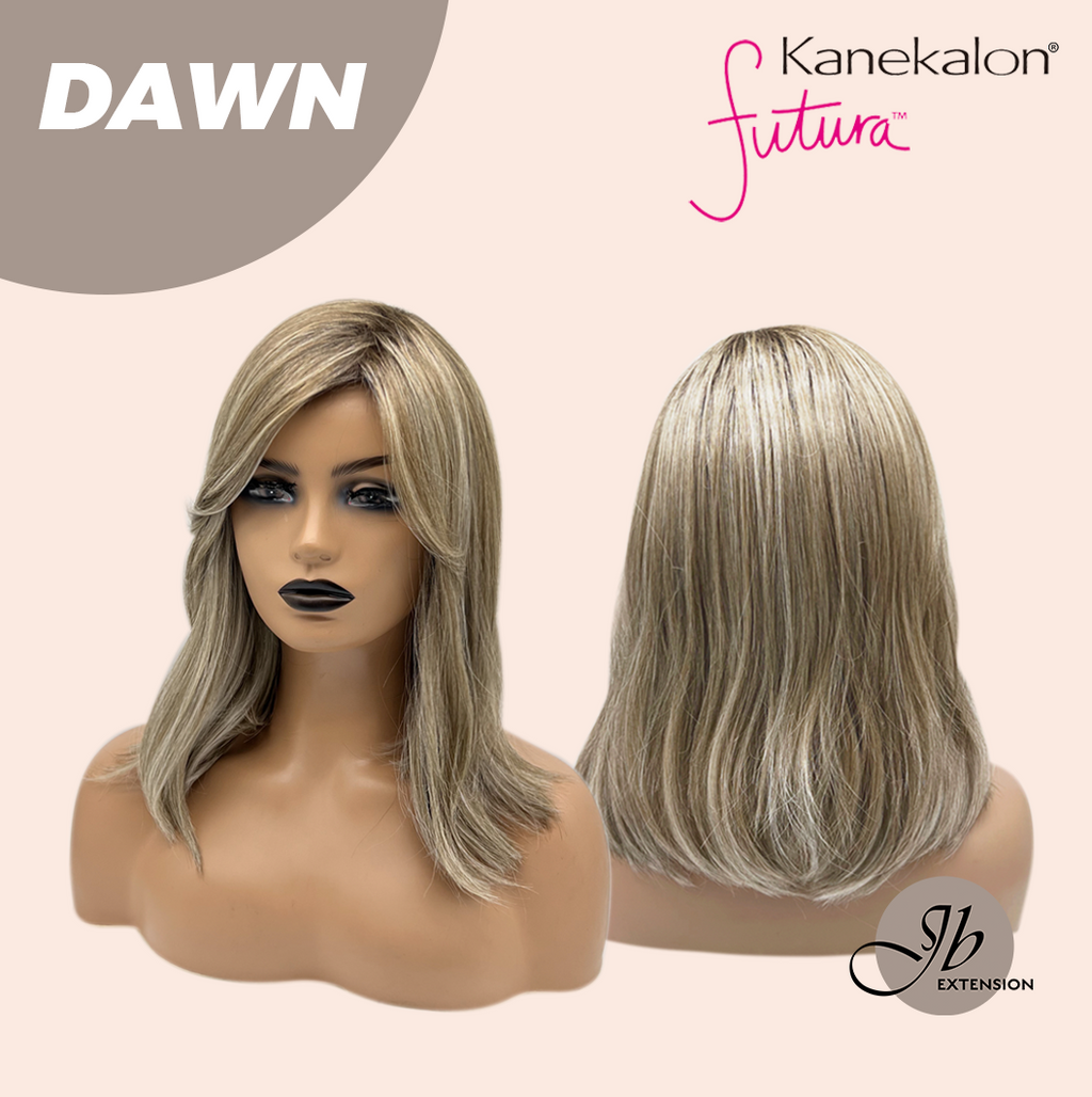 JBEXTENSION 14 Inches Ash Grey Women Fashion Full Machine Wig DAWN【PLUS PERMATEASE】【BENDY EAR TABS】