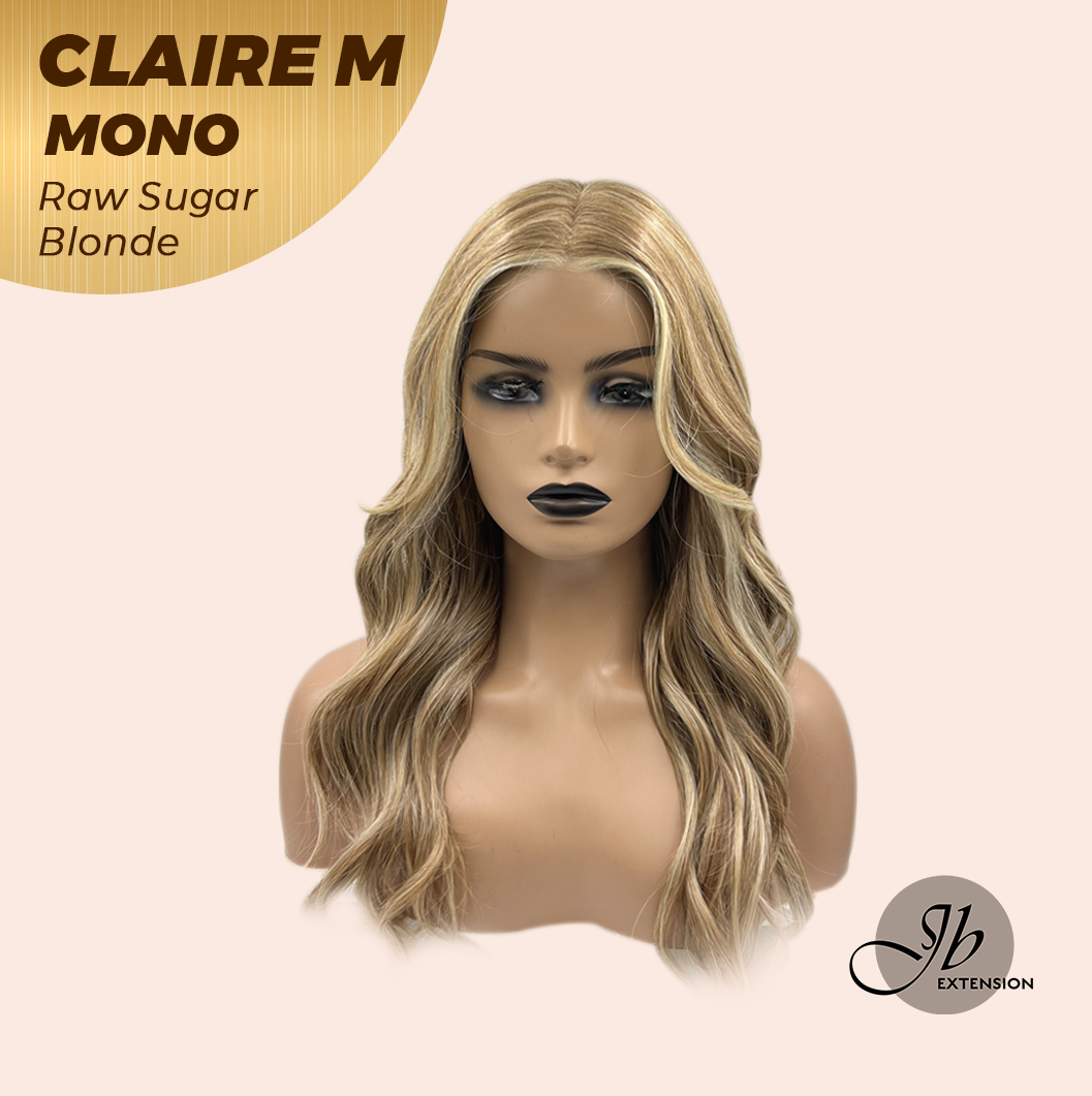 [PRE-ORDER] JBEXTENSION CLAIRE MONO RAW SUGAR BLONDE Partial Monofilament Wig 22 Inches Raw Sugar Blonde Partial Mono Lace Glueless Wig CLAIRE MONO RAW SUGAR BLONDE【BENDY EAR TABS】