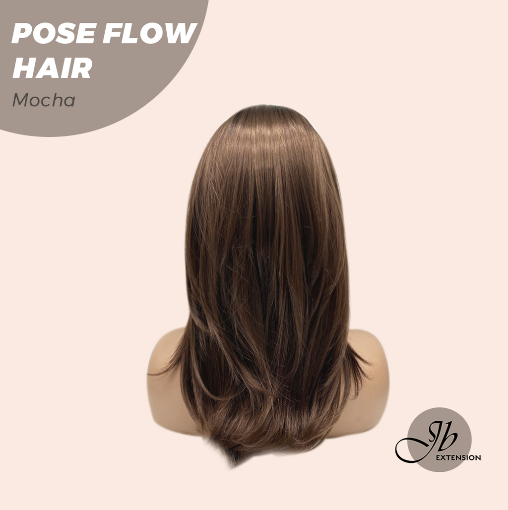 JBEXTENSION 18 Inches Mocha Headband Wig POSE FLOW HAIR - MOCHA