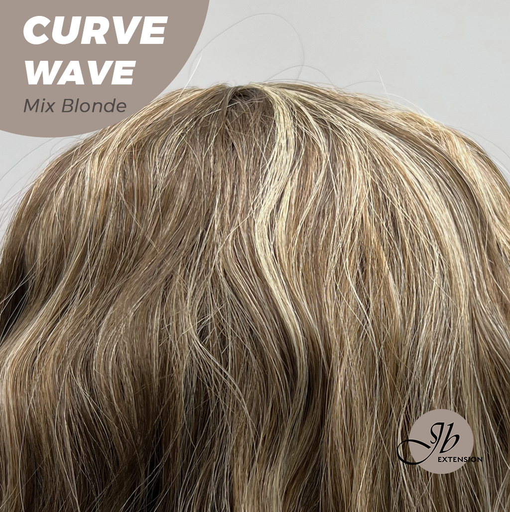 JBEXTENSION 26 Inches Long Wave Mix Blonde Headband Wig CURVE WAVE - MIX BLONDE