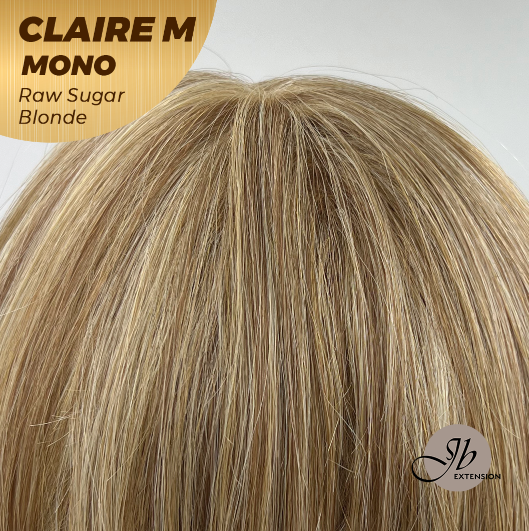 [PRE-ORDER] JBEXTENSION CLAIRE MONO RAW SUGAR BLONDE Partial Monofilament Wig 22 Inches Raw Sugar Blonde Partial Mono Lace Glueless Wig CLAIRE MONO RAW SUGAR BLONDE【BENDY EAR TABS】