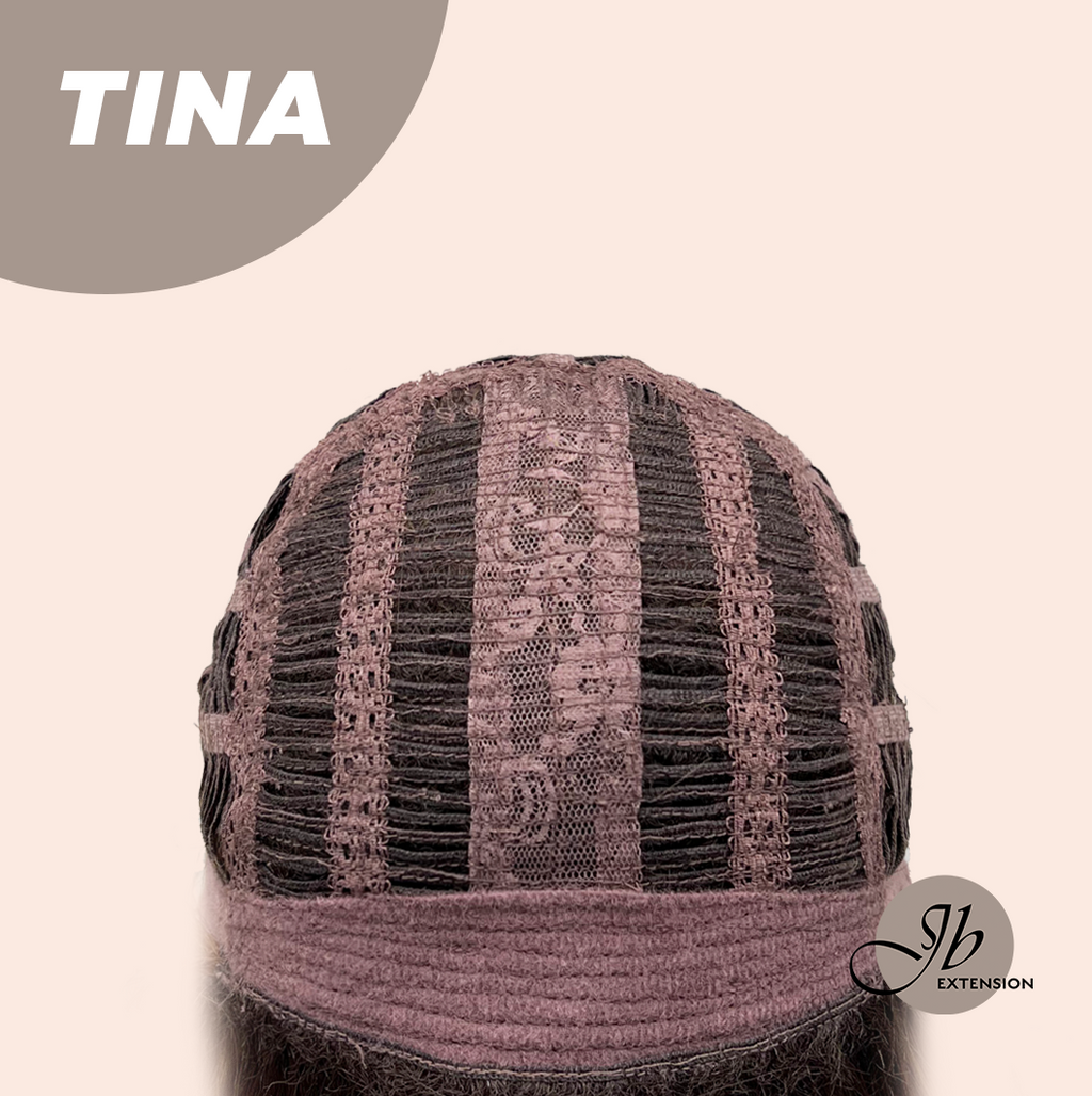 [PRE-ORDER] JBEXTENSION 18 Inches Brown Mocha Curly Women Fashion Full Machine Wig TINA【PLUS PERMATEASE】【BENDY EAR TABS】