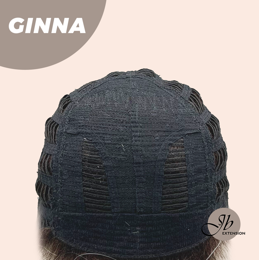 JBEXTENSION 19 Inches Grey Women Fashion Full Machine Wig GINNA【PLUS PERMATEASE】【BENDY EAR TABS】