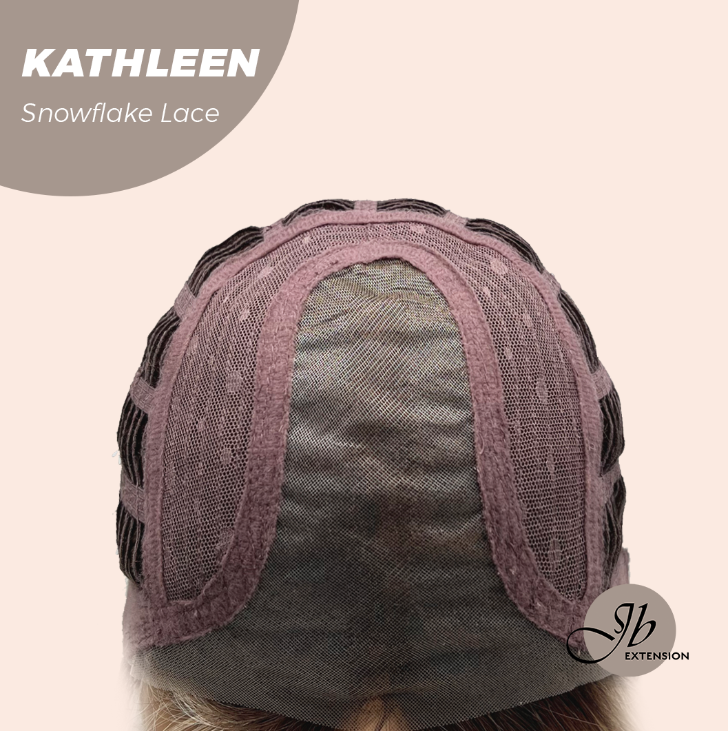 [PRE-ORDER] JBEXTENSION 15 Inches Mix Blonde Pre-Cut T Part Snowflake Lace Frontlace Glueless Wig KATHLEEN【BENDY EAR TABS】