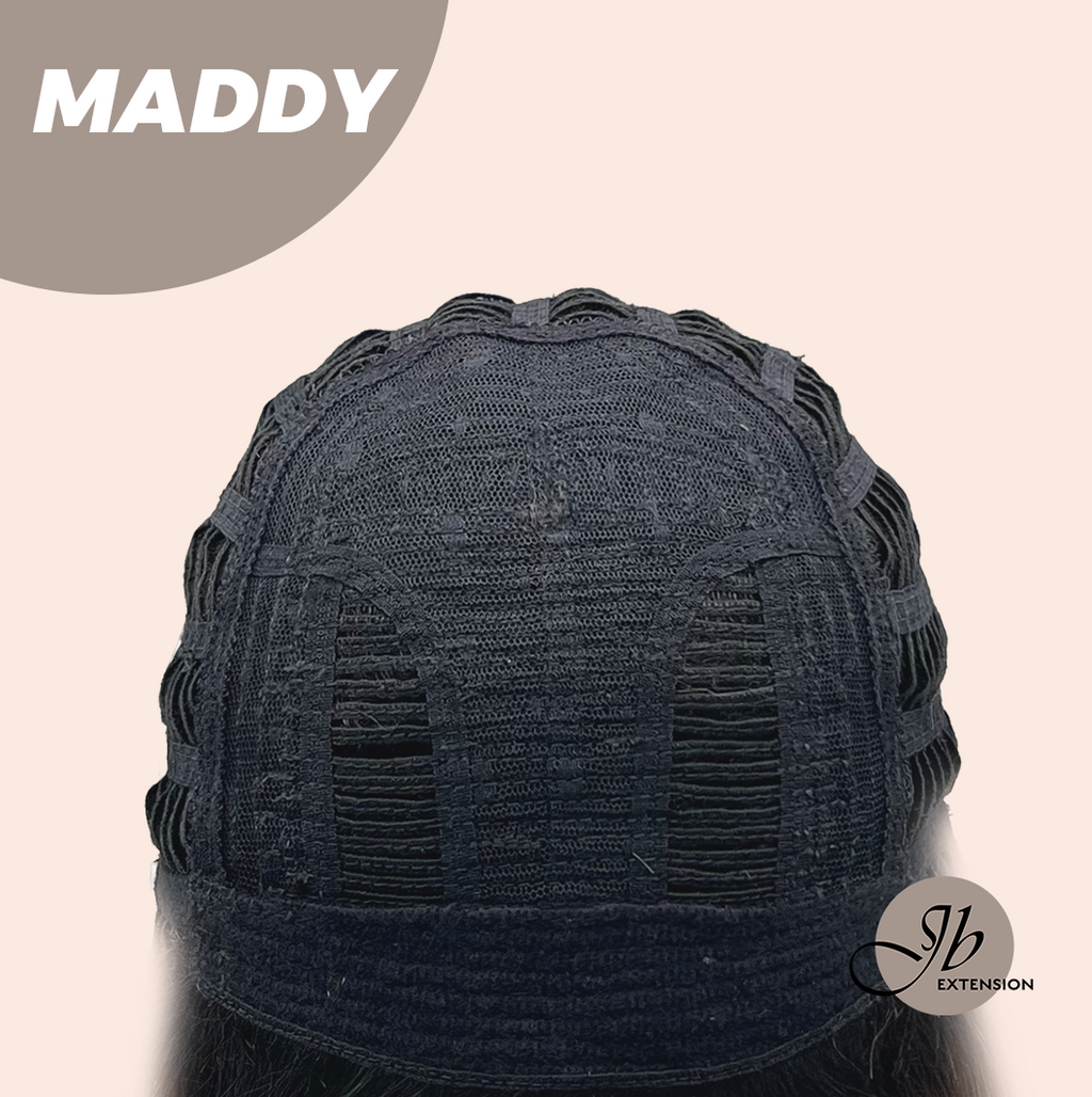 JBEXTENSION 18 Inches Ash Brown Women Fashion Full Machine Wig MADDY【PLUS PERMATEASE】【BENDY EAR TABS】