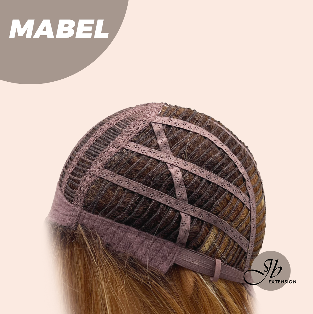 JBEXTENSION 8 Inches Dark Honey Blonde Women Fashion Full Machine Wig MABEL【PLUS PERMATEASE】【BENDY EAR TABS】