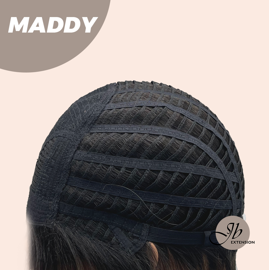 JBEXTENSION 18 Inches Ash Brown Women Fashion Full Machine Wig MADDY【PLUS PERMATEASE】【BENDY EAR TABS】