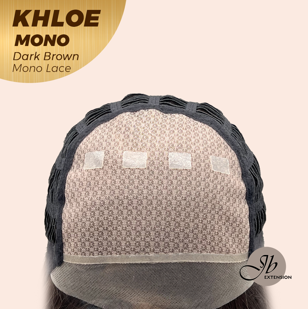 [PRE-ORDER] JBEXTENSION KHLOE MONO Monofilament Handmade Wig 6X5 Full Monofilament Hand Tied Top Wig 12 Inches Bob Cut Dark Brown Mono Lace Handmade Futura Fiber Wig With Anti-slip Silicone Strips Glueless Wig KHLOE MONO DARK BROWN【BENDY EAR TABS】
