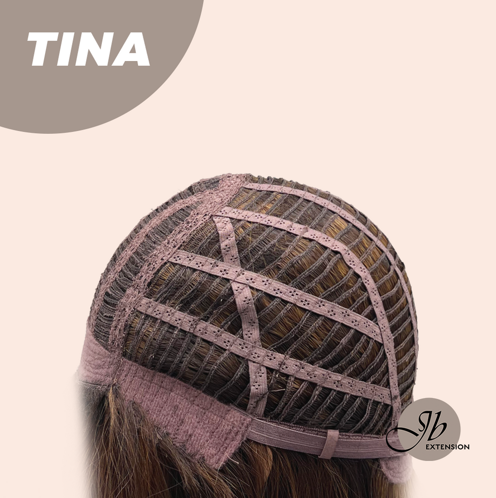 [PRE-ORDER] JBEXTENSION 18 Inches Brown Mocha Curly Women Fashion Full Machine Wig TINA【PLUS PERMATEASE】【BENDY EAR TABS】