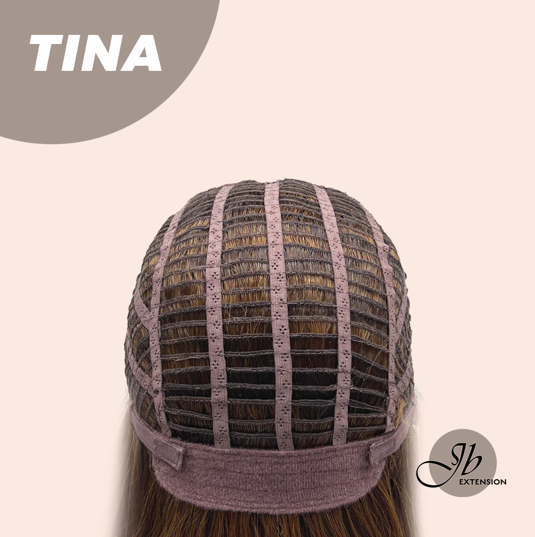 [PRE-ORDER] JBEXTENSION 18 Inches Brown Mocha Curly Women Fashion Full Machine Wig TINA【PLUS PERMATEASE】【BENDY EAR TABS】