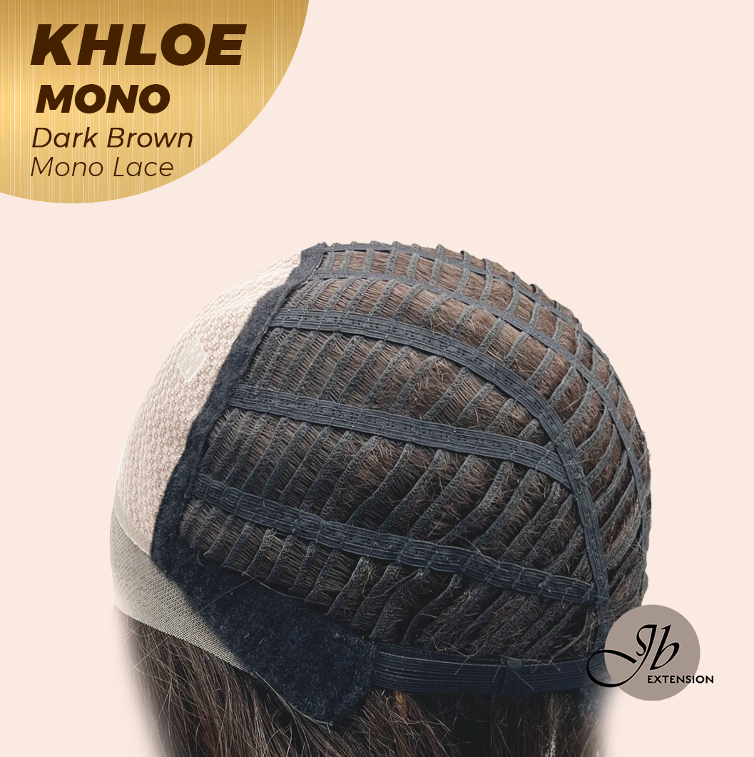 [PRE-ORDER] JBEXTENSION KHLOE MONO Monofilament Handmade Wig 6X5 Full Monofilament Hand Tied Top Wig 12 Inches Bob Cut Dark Brown Mono Lace Handmade Futura Fiber Wig With Anti-slip Silicone Strips Glueless Wig KHLOE MONO DARK BROWN【BENDY EAR TABS】