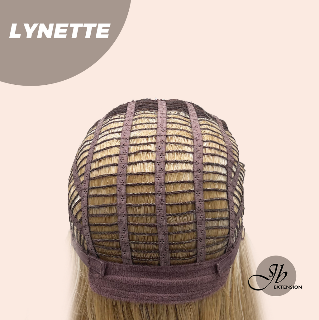 JBEXTENSION 14 Inches Honey Blonde Women Fashion Full Machine Wig LYNETTE【PLUS PERMATEASE】【BENDY EAR TABS】