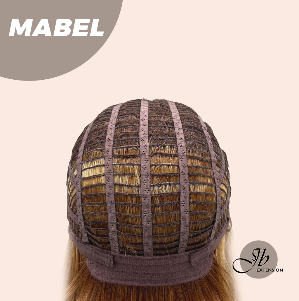 JBEXTENSION 8 Inches Dark Honey Blonde Women Fashion Full Machine Wig MABEL【PLUS PERMATEASE】【BENDY EAR TABS】