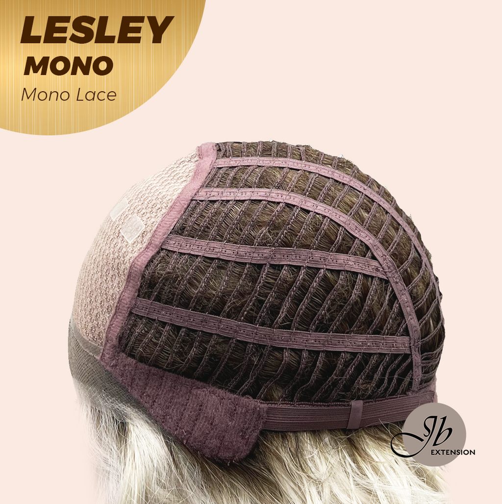 JBEXTENSION LESLEY MONO Monofilament Handmade Wig 6X5 Full Monofilament Hand Tied Top Wig 10 Inches Silver Curly Mono Lace Wig With Anti-slip Silicone Strips Glueless Wig LESLEY MONO【BENDY EAR TABS】
