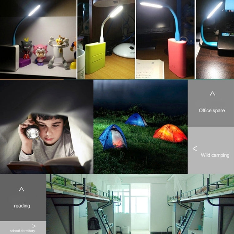 100 PCS Portable Mini USB 6 LED Light, For PC / Laptops / Power Bank, Flexible Arm, Eye-protection Light(Orange)