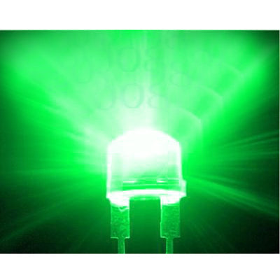 1000 PCS 3mm Water Clear LED Lamp(Green Light)