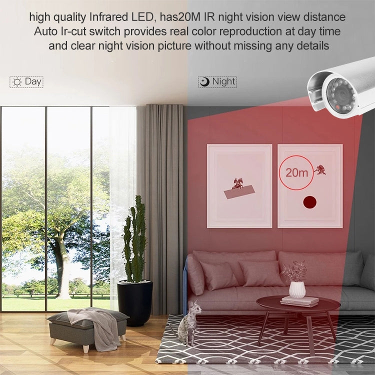 1 / 3 inch Sony 420TVL 6mm Fixed Lens Array LED & Waterproof Color CCD Video Camera without Bracket, IR Distance: 20m