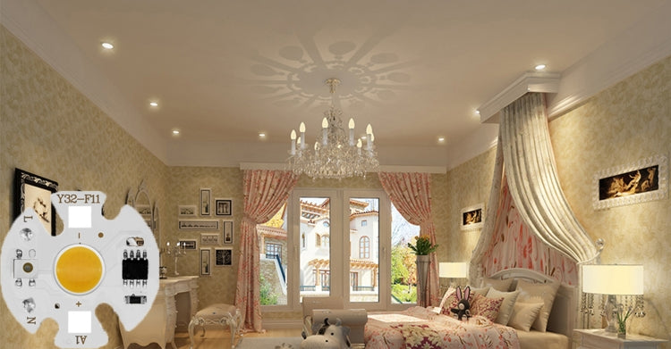 10 PCS COB LED Light Chip AC 220V LED Bulb Light Intelligent IC Driver Bulb Light DIY Spotlight Downlight Chip Outdoor Flood Light(10W(Cold White))