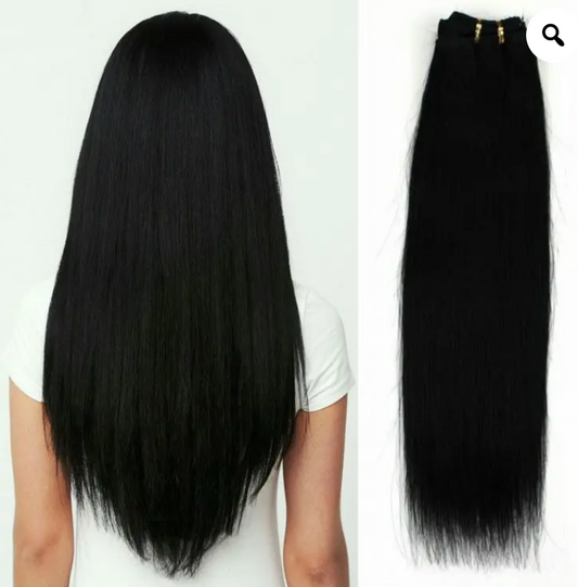 20 Inch  1# Virgin Remy Straight Human Hair Bundles 100% Unprocessed Remy Hair Bundles Natural Color