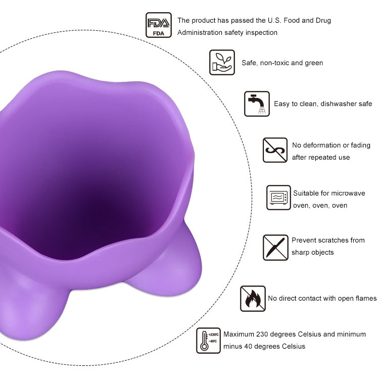 10 PCS Creative Environmentally Friendly Kitchen Gadgets Resistant Silicone Egg Cooker Food Grade Egg Tray Random Color Delivery