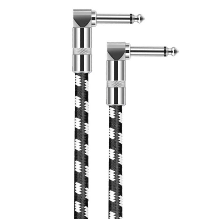 1.5m 2 Elbow Head 6.35mm Guitar Cable Oxygen-Free Copper Core TS Large Two-core Cable