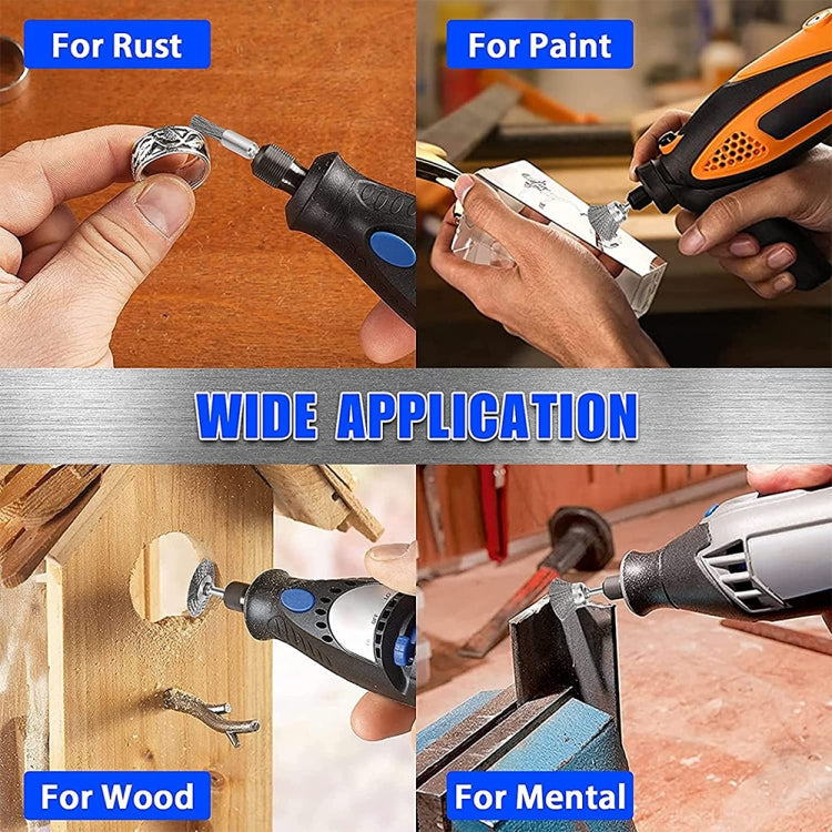 10 PCS Wire Brush Metal Descaling Polishing Brush To Remove Oxide Layer Flat Polishing Brush, Style:Flat 3×25MM