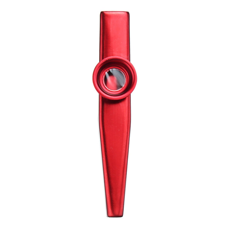 10 PCS Metal Kazoo Children Accompaniment Instrument(Red)