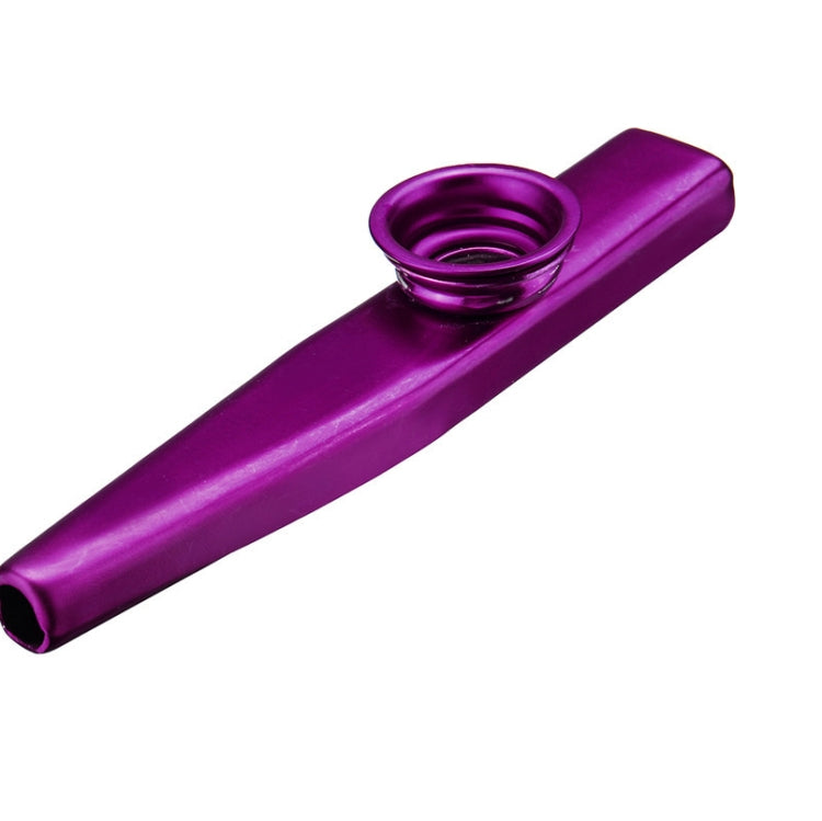 10 PCS Metal Kazoo Children Accompaniment Instrument(Purple)
