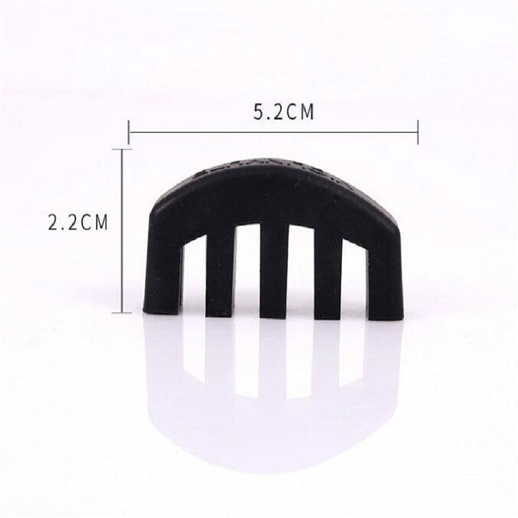 10 PCS Silicone Silencer Mute Equipment Sourdine for Violin(Black)