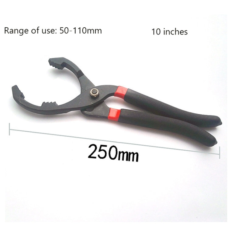 10 Inch Car Repairing Oil Filter Wrench Plier Disassembly Dedicated Clamp Filter Grease Wrench Special Tools