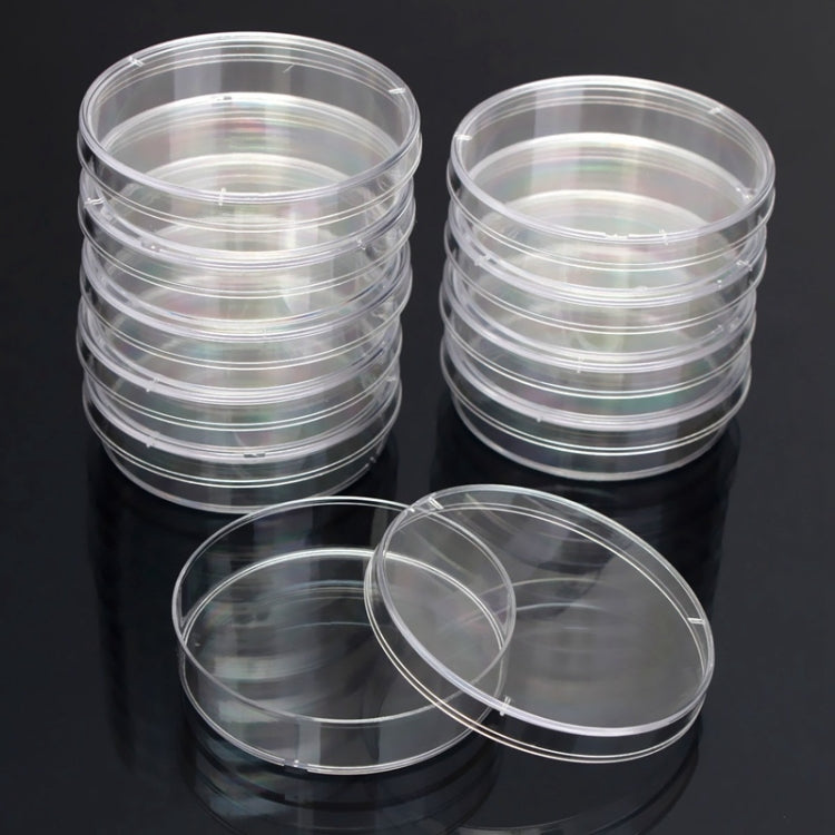 10 PCS Polystyrene Sterile Petri Dishes Bacteria Dish Laboratory Biological Scientific Lab Supplies, Size:60mm