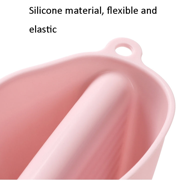 1 Pair Thick Silicone Anti-Scald Gloves Kitchen Heat Insulation Take Plate Tongs Baking Oven Insulation Cover(Pink)