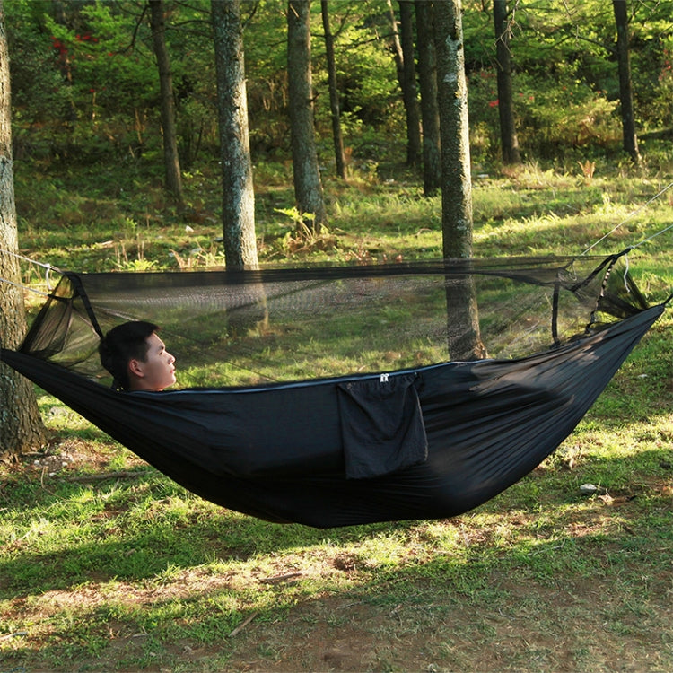 1-2 Person Outdoor Mosquito Net Parachute Hammock Camping Hanging Sleeping Bed Swing Portable  Double  Chair, 260 x 140cm