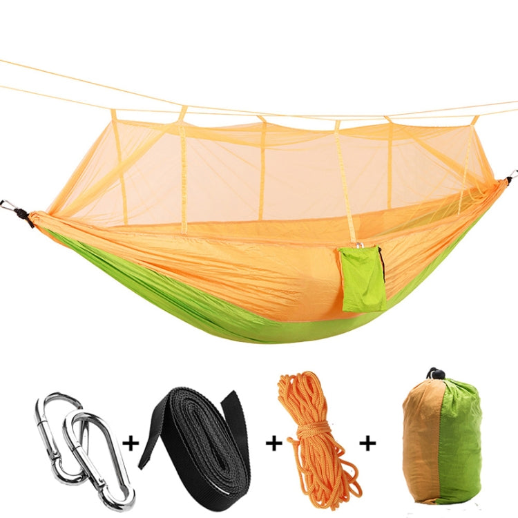 1-2 Person Outdoor Mosquito Net Parachute Hammock Camping Hanging Sleeping Bed Swing Portable  Double  Chair, 260 x 140cm