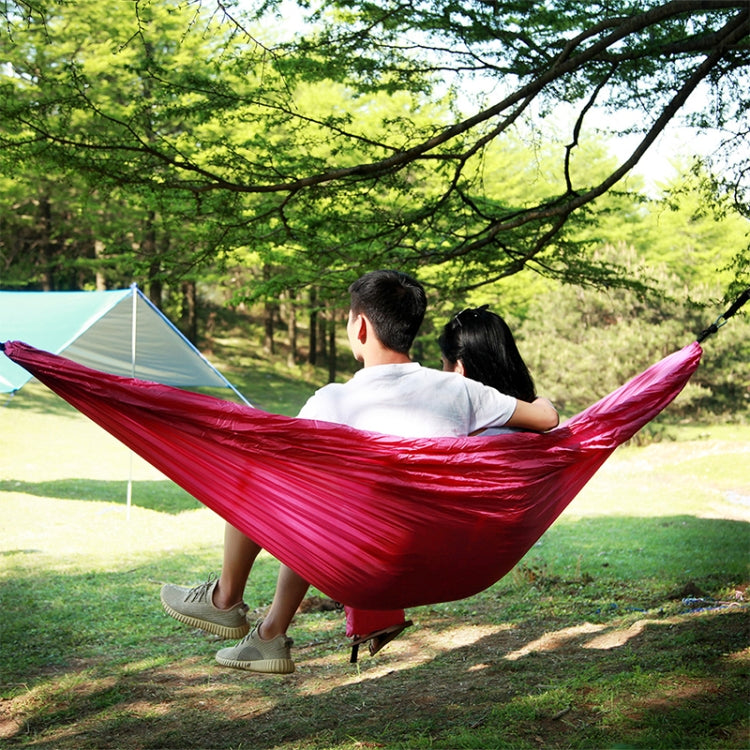 1-2 Person Outdoor Mosquito Net Parachute Hammock Camping Hanging Sleeping Bed Swing Portable  Double  Chair, 260 x 140cm