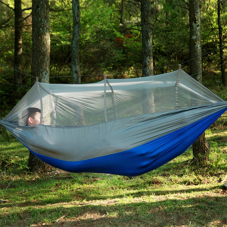 1-2 Person Outdoor Mosquito Net Parachute Hammock Camping Hanging Sleeping Bed Swing Portable  Double  Chair, 260 x 140cm