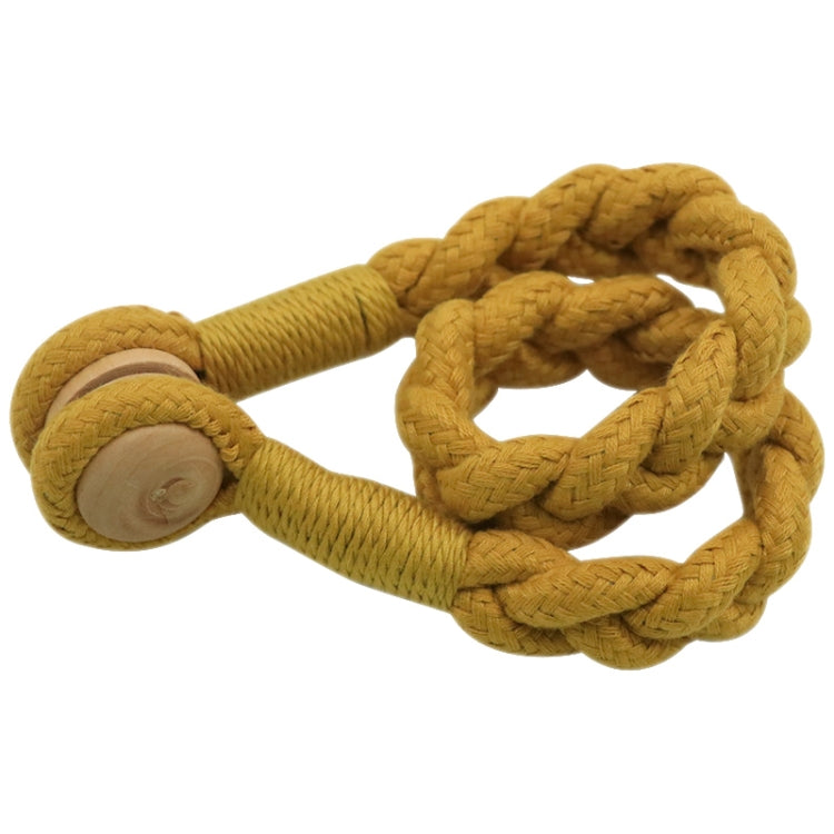 1 Pair Magnetic Buckle Twist Tie For Curtains(Golden King)