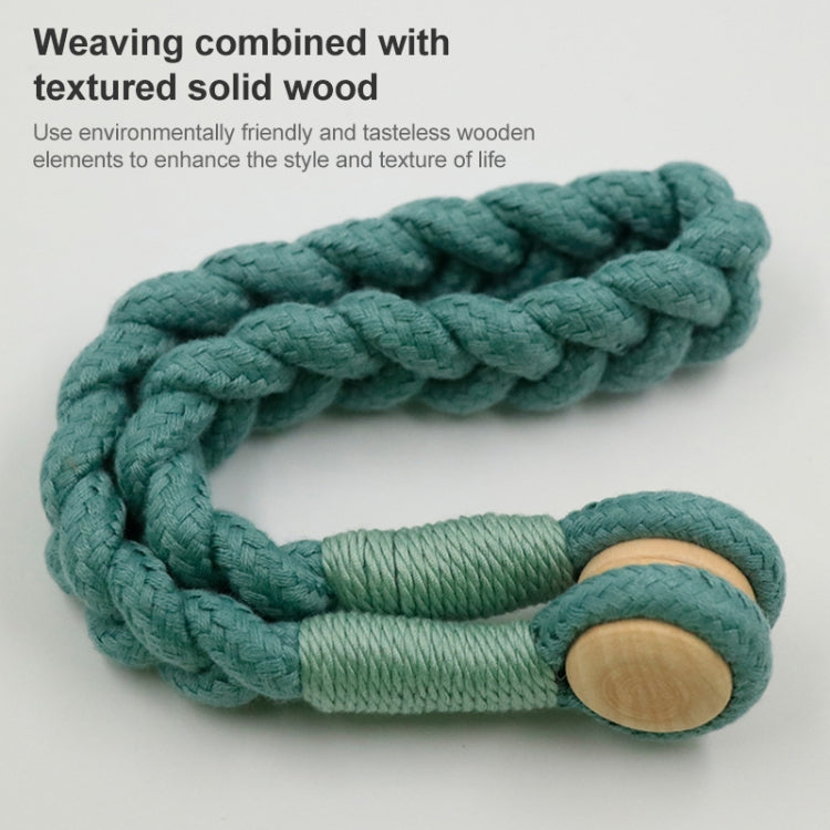 1 Pair Magnetic Buckle Twist Tie For Curtains(Off-white)