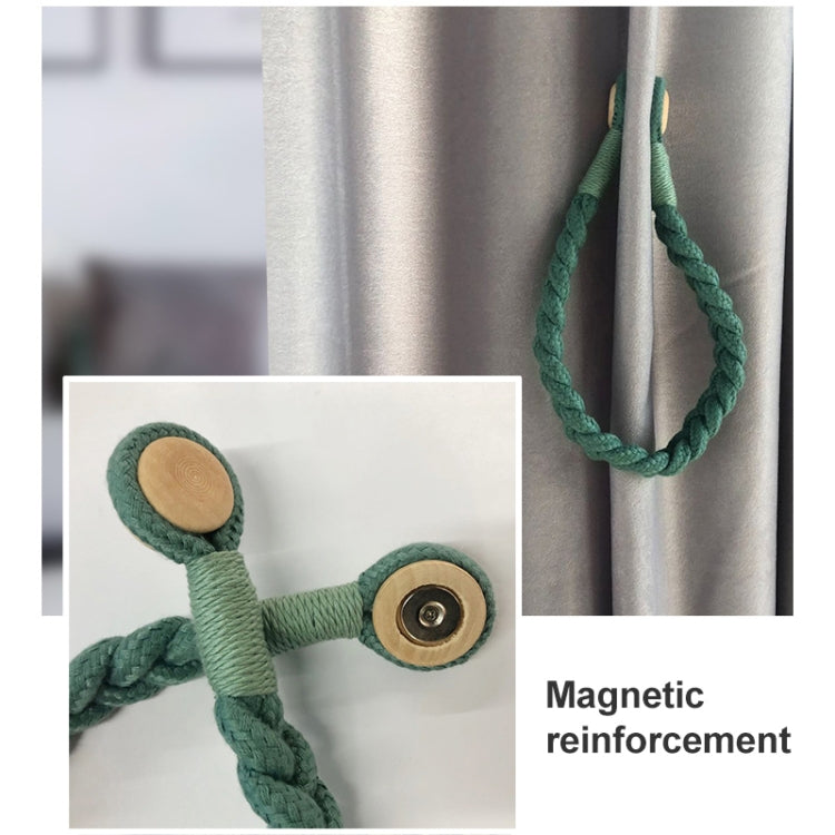 1 Pair Magnetic Buckle Twist Tie For Curtains(Conran)