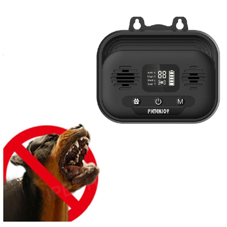 Pet Products Ultrasonic Bark Stopper Dog Trainer Indoor And Outdoor Dog Repeller, Specification: Black Smart Edition