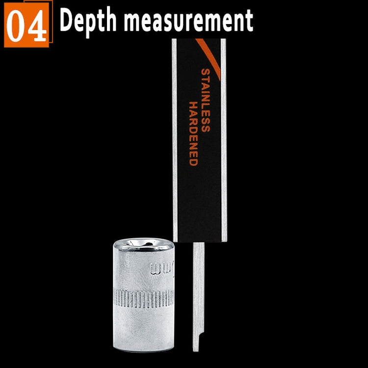 0-150mm Plastic Meter Stainless Steel Body Digital Display Electronic High-Precision Vernier Caliper, Specification: 2 Units of mm/inch