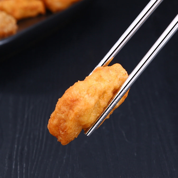 1 Pair Extended Chopsticks Stainless Steel Non-Slip Anti-Scalding Long Chopsticks Noodle Chopsticks Hot Pot Chopsticks