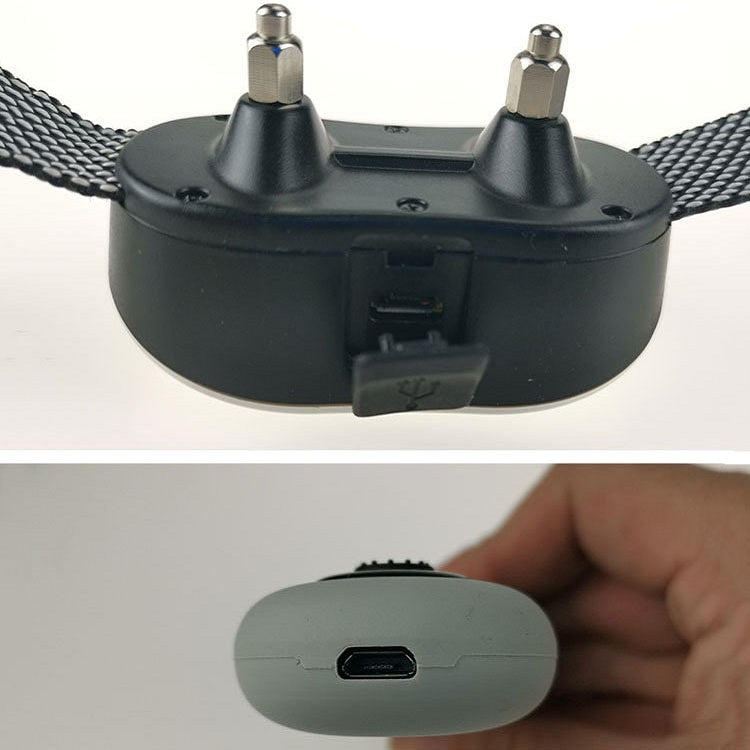 Remote Control Dog Training Device Bark Stopper Rechargeable Collar Waterproof Electric Shock Vibration Trainer, Specification: One for One, Random Package Delivery