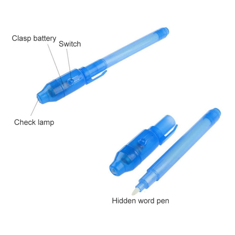 10 PCS Creative Magic UV Light Invisible Ink Pen Marker Pen(Pink)