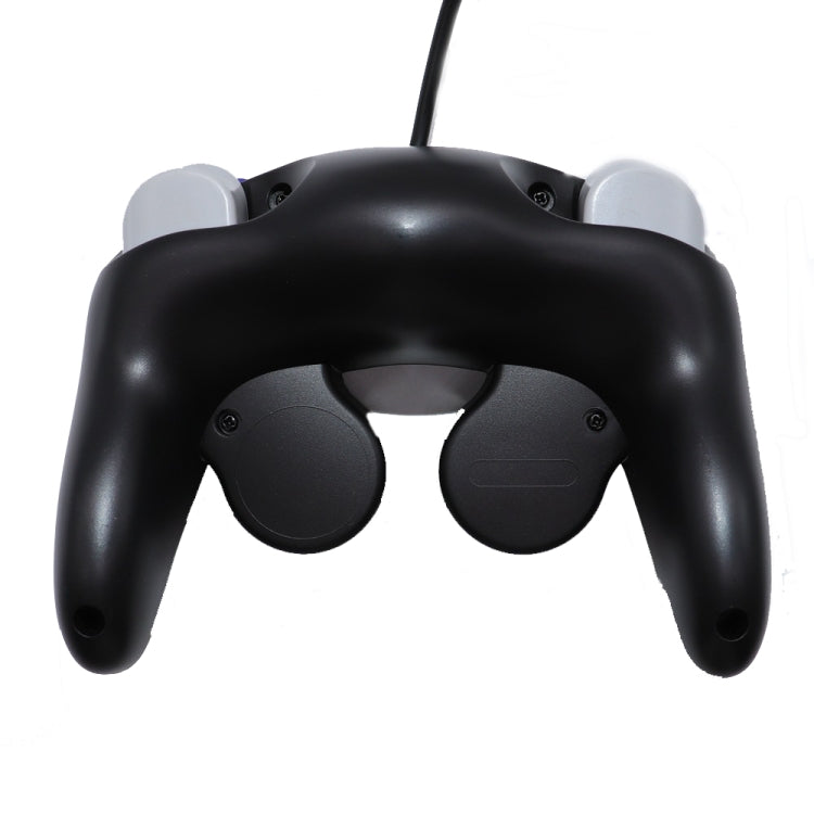 2 PCS Single Point Vibrating Controller Wired Game Controller For Nintendo NGC / Wii, Product color: Black