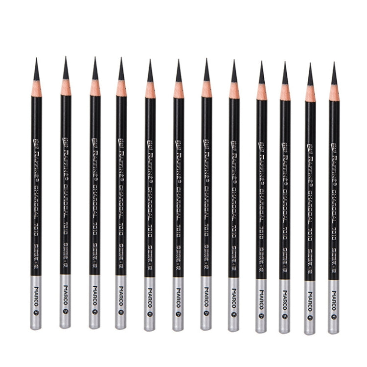 1 Box Marco Pencil Sketch Brush Art Painting Tool, Style: 7010 Black Hard Carbon