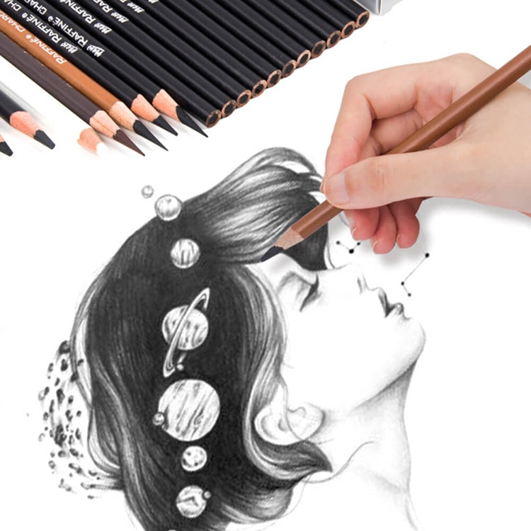 1 Box Marco Pencil Sketch Brush Art Painting Tool, Style: 7010 Black Hard Carbon