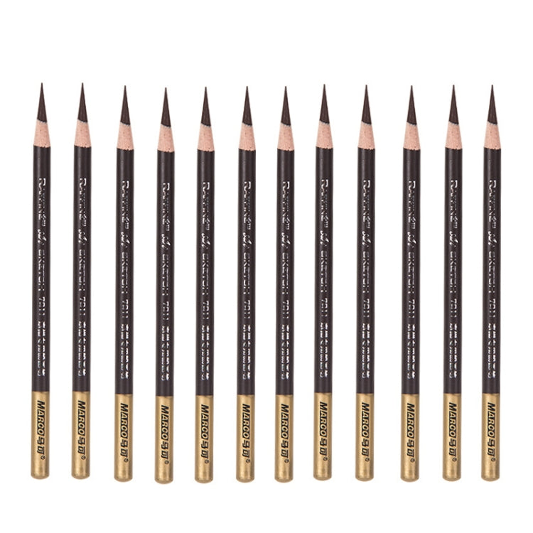 1 Box Marco Pencil Sketch Brush Art Painting Tool, Style: 7012 White Carbon Pen