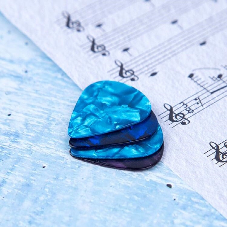 100 PCS Guitar Universal ABS Celluloid Pick Shrapnel Color Random Delivery(ABS 0.46mm)