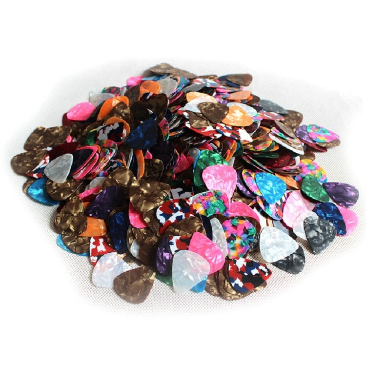 100 PCS Guitar Universal ABS Celluloid Pick Shrapnel Color Random Delivery(Celluloid 0.46mm)